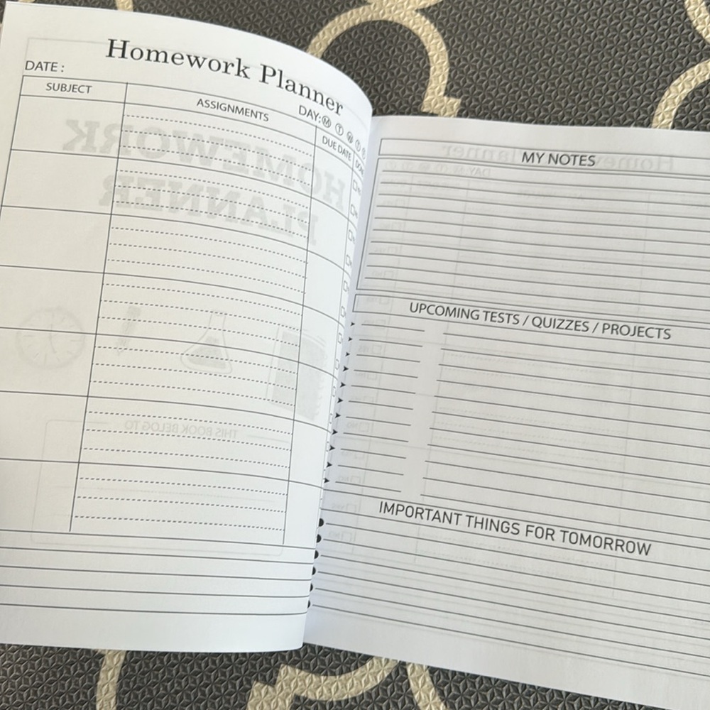 Homework Planner 2025-2026 - Picture 3 of 4